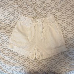 Aerie white paper bag shorts, size xs.